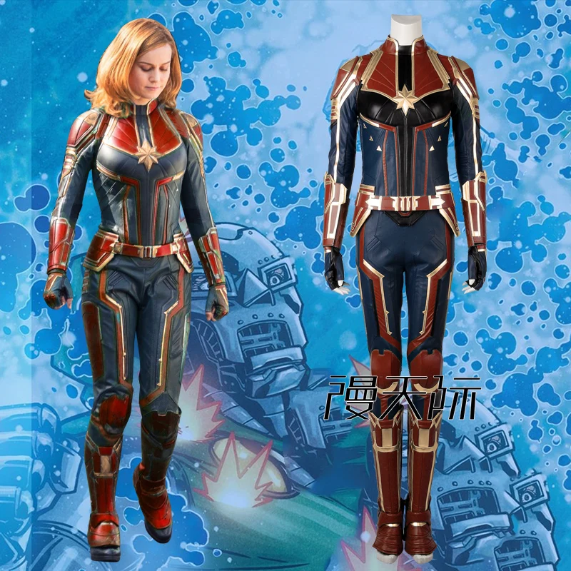 Hot Movie Ms.Marvel Captain Marvel Carol Hat Cosplay Costume Customize Halloween