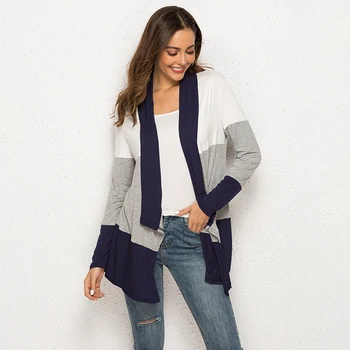 2019 Spring New Arrival Women Chic Cardigans Casual Knitted Open Stitch Color Hit Casual Outerwear
2019 Spring New Arrival Women Chic Cardigans Casual Knitted Open Stitch Color Hit Casual Outerwear