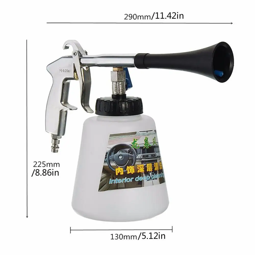 Tornado Pneumatic Blowing Gun Car Interior Cleaning Gun Portable Blowing Torch Tornado Foam Cleaning Gun
Tornado Pneumatic Blowing Gun Car Interior Cleaning Gun Portable Blowing Torch Tornado Foam Cleaning Gun