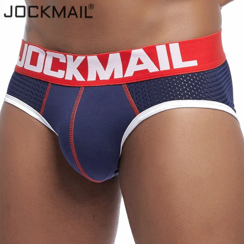 Мужские сетчатые трусы JOCKMAIL сексуальные мужские плавки дышащие брифы для геев