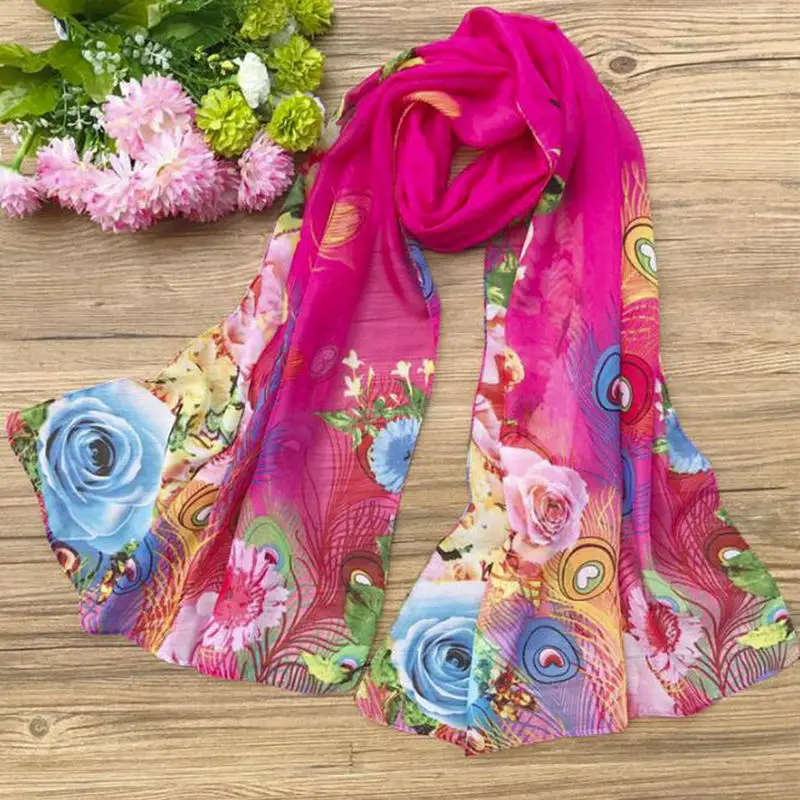 Fashion Soft Scarves Chiffon Scarf Long Women Foulard Femme Wrap Shawl Floral Printing Scarf Thin Shawl Wrap Female 50*153cm
Fashion Soft Scarves Chiffon Scarf Long Women Foulard Femme Wrap Shawl Floral Printing Scarf Thin Shawl Wrap Female 50*153cm