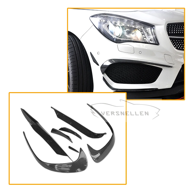 7 Pieces a Set Carbon Fiber Front bumper For Mercedes W176 A250 A260 A45 2016 2017 Splitter Canards Stripes
7 Pieces a Set Carbon Fiber Front bumper For Mercedes W176 A250 A260 A45 2016 2017 Splitter Canards Stripes