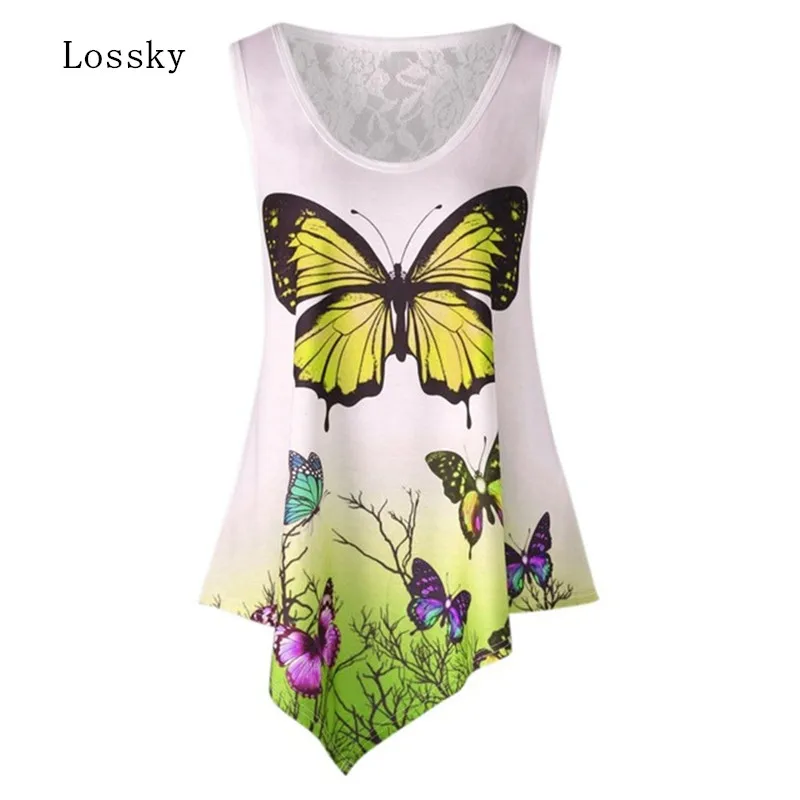 Sexy Summer Tops 2019 Loose Casual Sweet Lace Patchwork Print Butterfly Top T Shirt Plus Size Women Irregular Long Tee Shirt 5XL
Sexy Summer Tops 2019 Loose Casual Sweet Lace Patchwork Print Butterfly Top T Shirt Plus Size Women Irregular Long Tee Shirt 5XL