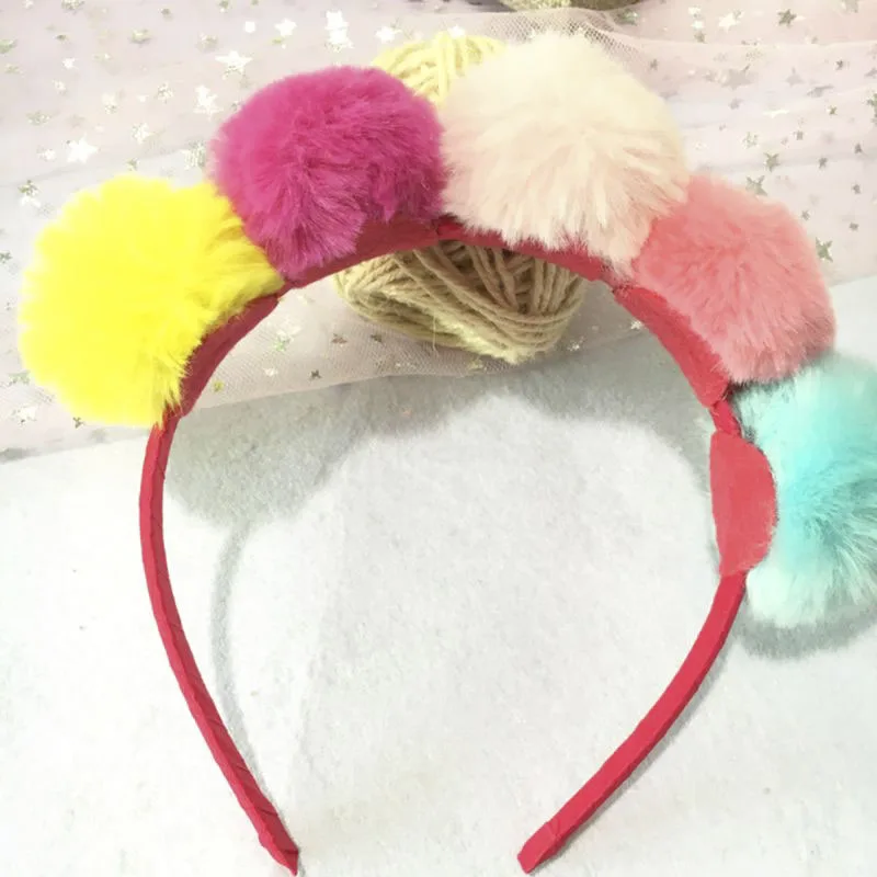 Child Girls Cute Rainbow Fluffy Big Pompom Ball Hair Hoop Princess Birthday Party Cloth Wrapped Styling Headband Dance Headpiece
Child Girls Cute Rainbow Fluffy Big Pompom Ball Hair Hoop Princess Birthday Party Cloth Wrapped Styling Headband Dance Headpiece
