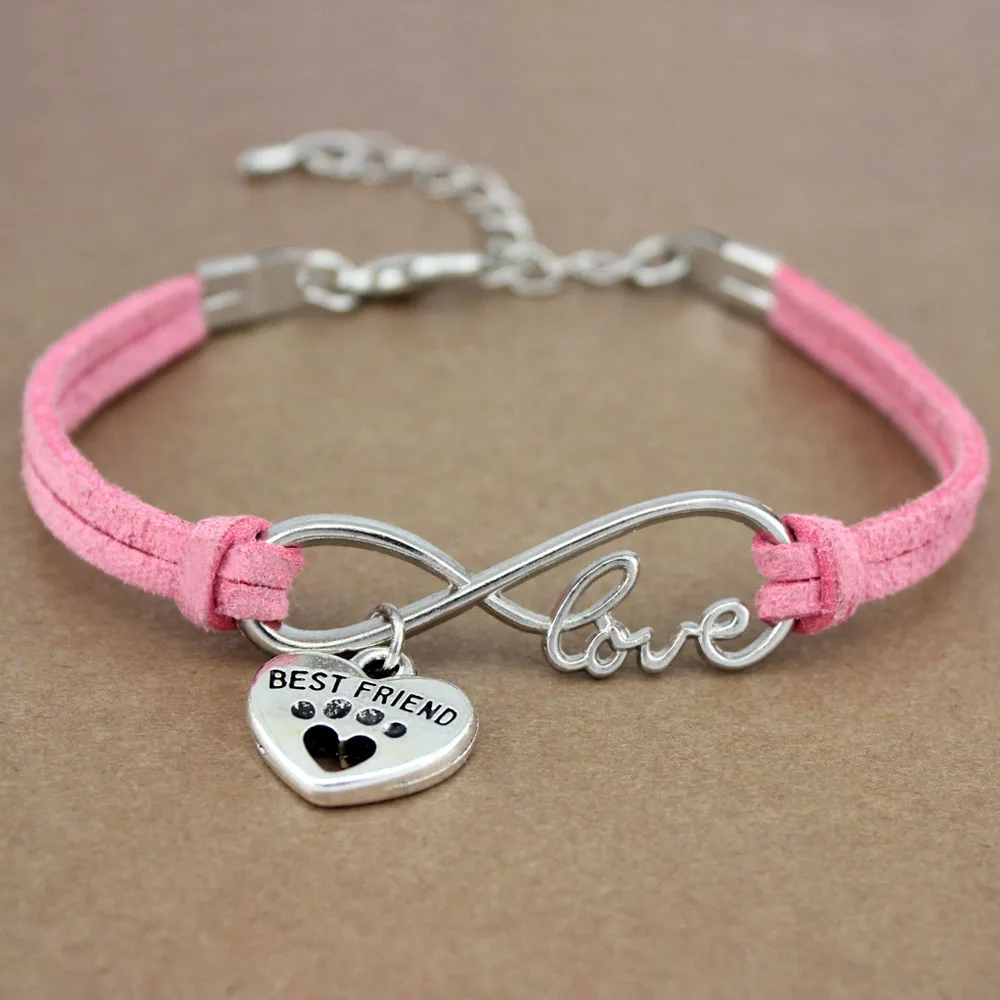 Hot Sale Minimalist Friendship Antique Silver Infinity Love Best Friends Dog Paw Lover Charm Women's Bracelets for Women
Hot Sale Minimalist Friendship Antique Silver Infinity Love Best Friends Dog Paw Lover Charm Women's Bracelets for Women