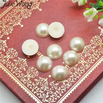 Julie Wang 50pcs 6-20mm Imitation Pearls Resin Flatback Cabochon Charms Pendant Bracelet Ring Jewelry Making Accessory Findings
Julie Wang 50pcs 6-20mm Imitation Pearls Resin Flatback Cabochon Charms Pendant Bracelet Ring Jewelry Making Accessory Findings