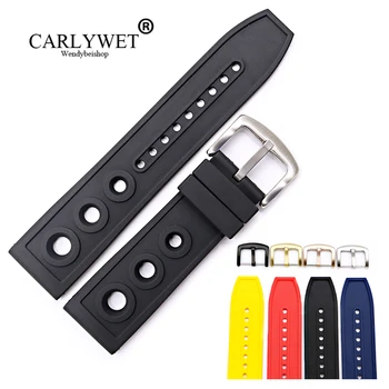 CARLYWET 22 24mm Wholesale High Quality Rubber Silicone Replacement Wrist Watch Band Strap Loops Belt For Superocean
CARLYWET 22 24mm Wholesale High Quality Rubber Silicone Replacement Wrist Watch Band Strap Loops Belt For Superocean