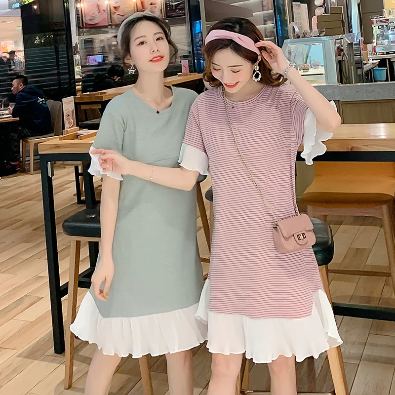 9269# Sweet Striped Cotton Maternity Nursing Dress Summer Casual Breastfeeding Clothes for Pregnant Women Pregnancy Feeding Wear
9269# Sweet Striped Cotton Maternity Nursing Dress Summer Casual Breastfeeding Clothes for Pregnant Women Pregnancy Feeding Wear