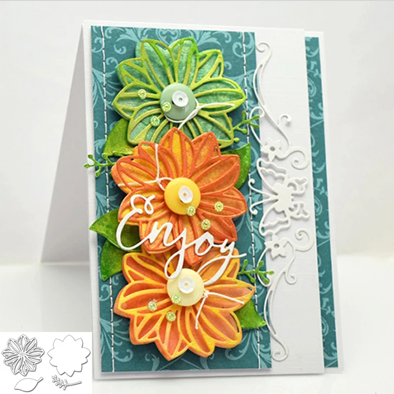 Beautiful Blossom Metal Cutting Dies New Stencils for DIY Scrapbooking DIY Paper Cards Craft Making Craft Fun Decoration
Beautiful Blossom Metal Cutting Dies New Stencils for DIY Scrapbooking DIY Paper Cards Craft Making Craft Fun Decoration