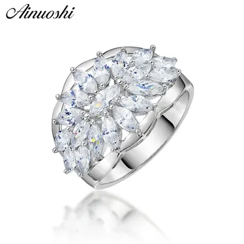 AINUOSHI Classic Exaggerate 925 Sterling Silver Women Wedding Engagement Rings Anniversary Original Rings anillos de animales
AINUOSHI Classic Exaggerate 925 Sterling Silver Women Wedding Engagement Rings Anniversary Original Rings anillos de animales