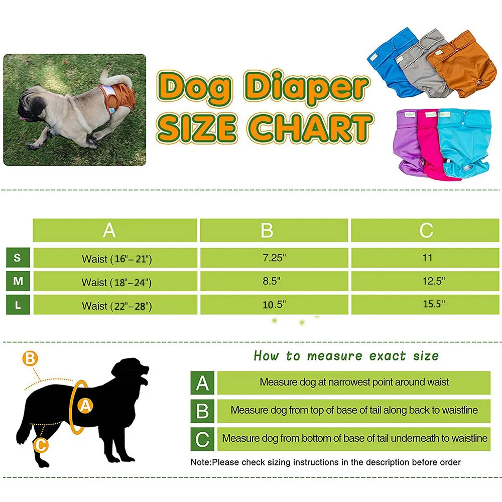 Top Paw Diapers Size Chart