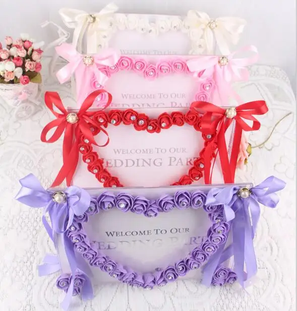 Artificial Rose Flower Photo Frame With Ribbon Wedding Reception Table Place Decoration For Wedding Party Valentine's Day
Artificial Rose Flower Photo Frame With Ribbon Wedding Reception Table Place Decoration For Wedding Party Valentine's Day