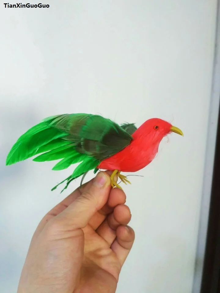 about 12x15cm red&green feathers bird hard model foam&feathers spreading wings bird decoration prop,craft gift s1292
about 12x15cm red&green feathers bird hard model foam&feathers spreading wings bird decoration prop,craft gift s1292