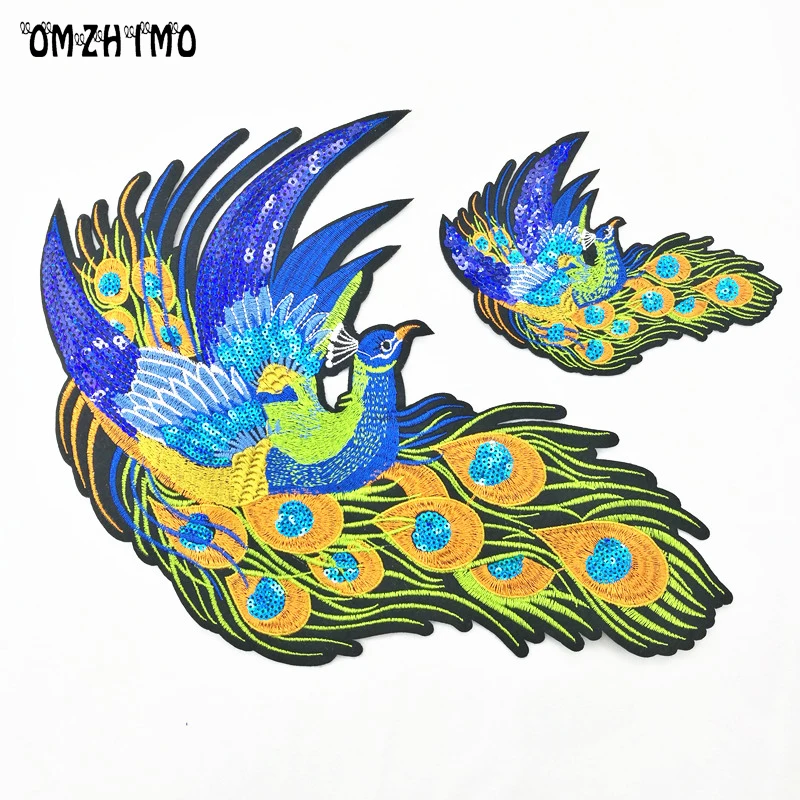 2pcs Peacock Sequined Patches for Clothing Sewing on phoenix garment applique embroidery Diy Accessory Party Decoration
2pcs Peacock Sequined Patches for Clothing Sewing on phoenix garment applique embroidery Diy Accessory Party Decoration