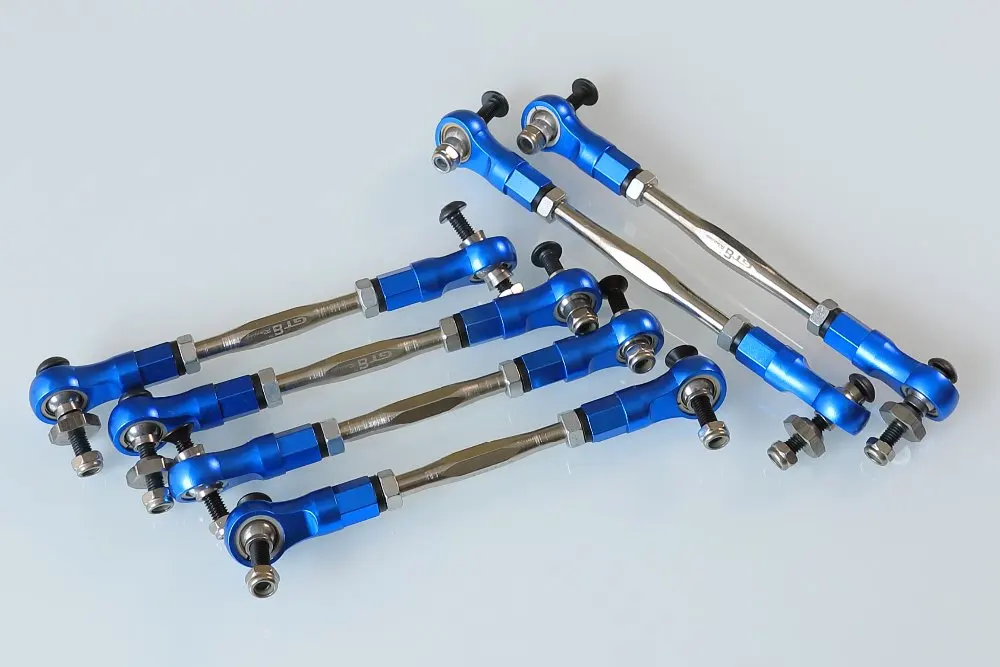 GTBRACING CNC MACHINED Alloy Front & Rear turnbuckle set(2 pcs rear and 4 pcs front) for 1/5 RC Losi 5ive t ,ROVAN LT ,KM X2
GTBRACING CNC MACHINED Alloy Front & Rear turnbuckle set(2 pcs rear and 4 pcs front) for 1/5 RC Losi 5ive t ,ROVAN LT ,KM X2