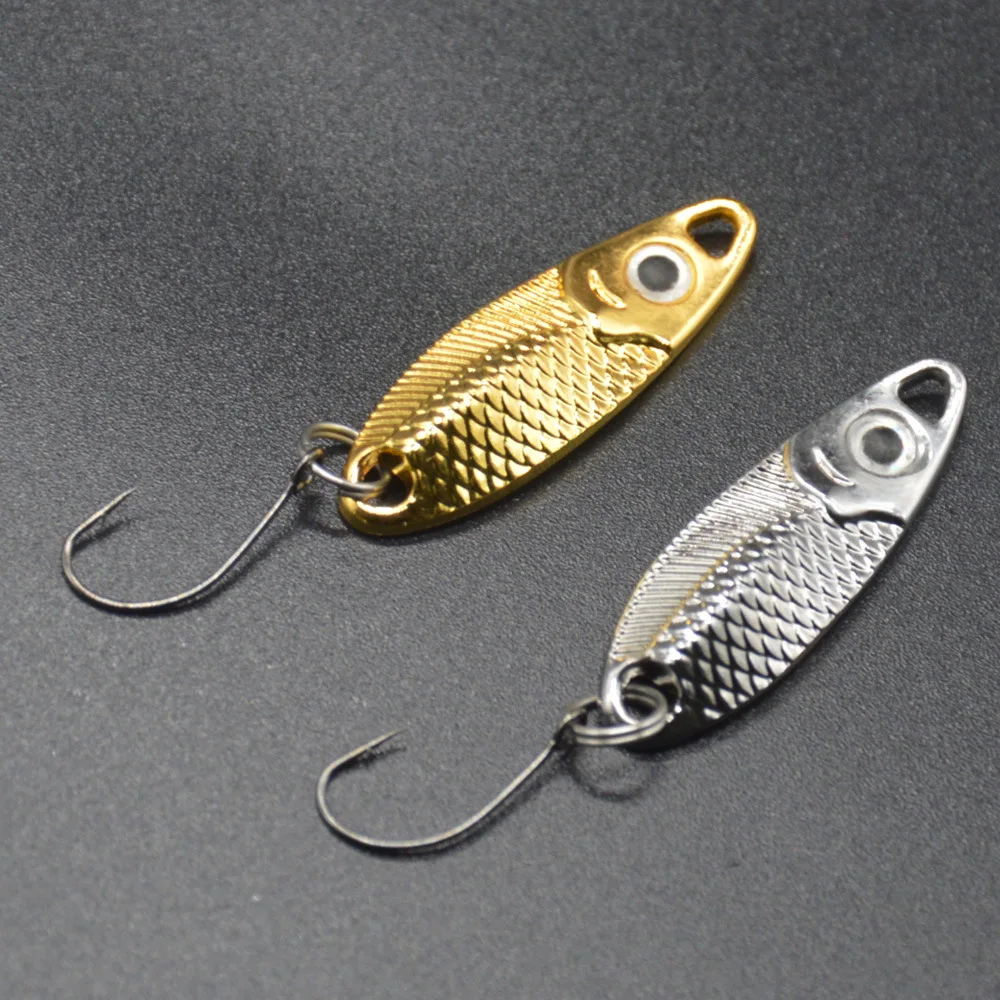 Fishing Micro Spoon Lure 1.5/2.5/3.5/5g Salmo Artificial Lure Metal Jigs Hard Bait Single Barbed Hook Lot 2 Pieces
Fishing Micro Spoon Lure 1.5/2.5/3.5/5g Salmo Artificial Lure Metal Jigs Hard Bait Single Barbed Hook Lot 2 Pieces