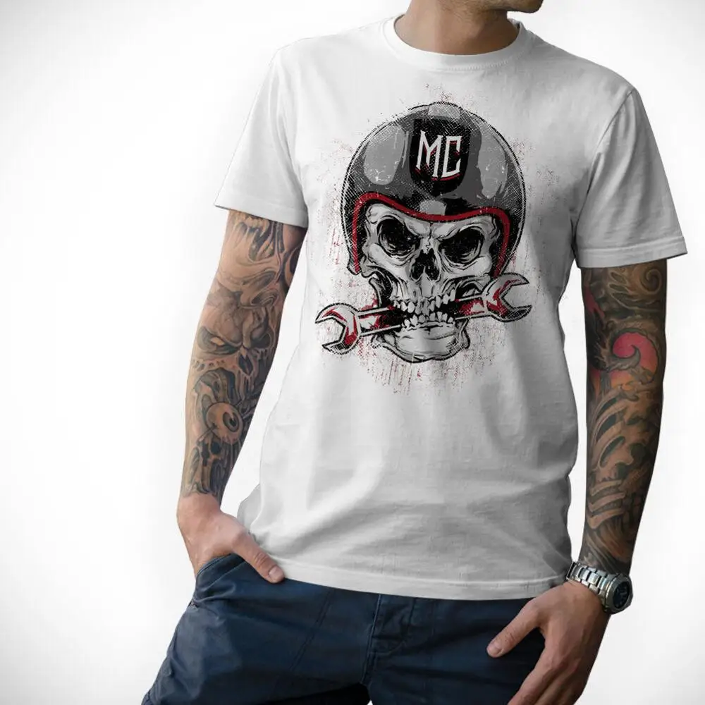 Motorrad Biker T-Shirt Skull Motorcycle Screwdriver Skull Mc top Sale Men Round Neck Cotton Casual Muscle Men'S T Shirts
Motorrad Biker T-Shirt Skull Motorcycle Screwdriver Skull Mc top Sale Men Round Neck Cotton Casual Muscle Men'S T Shirts