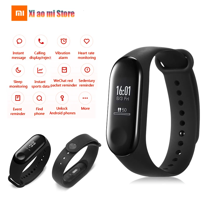 Xiaomi Mi Band 3 Fitness Tracker Waterproof Sport Smart Band Global Version Heart Rate 0.78" OLED Touch Screen For Android IOS
Xiaomi Mi Band 3 Fitness Tracker Waterproof Sport Smart Band Global Version Heart Rate 0.78" OLED Touch Screen For Android IOS