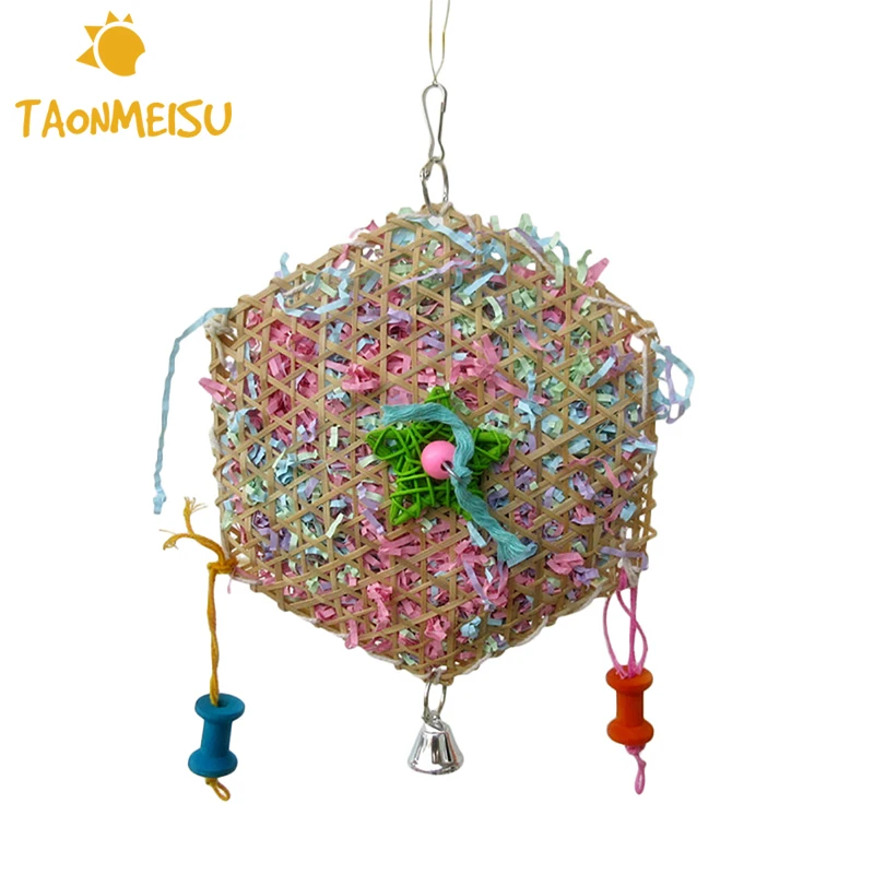 Woven Bamboo Paper Strips Drawing Parrot Bird Toys Bite Chewing Resistant Toys Color Randomly Drop Shipping
Woven Bamboo Paper Strips Drawing Parrot Bird Toys Bite Chewing Resistant Toys Color Randomly Drop Shipping