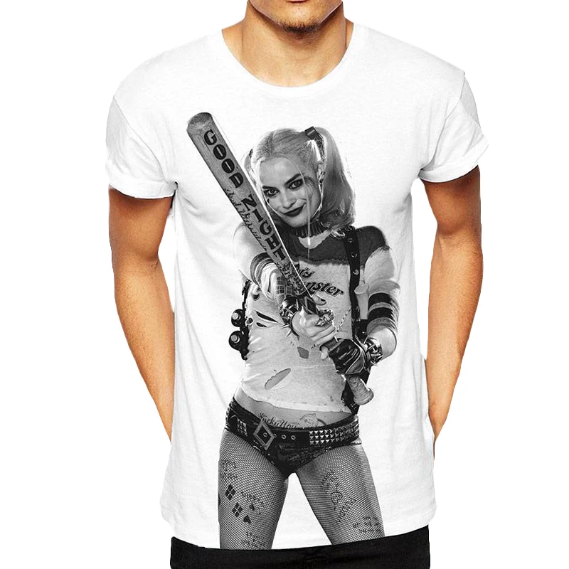 Hot Selling Mania Suicide Squad Quinn Printed Men's T-shirt Color White Men Fashion Top Tees
Hot Selling Mania Suicide Squad Quinn Printed Men's T-shirt Color White Men Fashion Top Tees