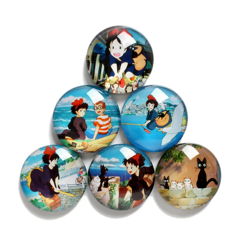 6pcs/lot Kiki's Delivery Service anime action figure glass fridge magnet high quality glass products Toys for children
6pcs/lot Kiki's Delivery Service anime action figure glass fridge magnet high quality glass products Toys for children
