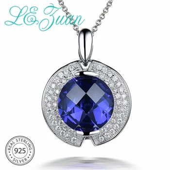 L&zuan 925 Sterling Silver Necklace for Woman 6.53ct Sapphire Blue Stone Luxury Pendant Fine Jewelry Wedding Party Jewelry Gift
L&zuan 925 Sterling Silver Necklace for Woman 6.53ct Sapphire Blue Stone Luxury Pendant Fine Jewelry Wedding Party Jewelry Gift