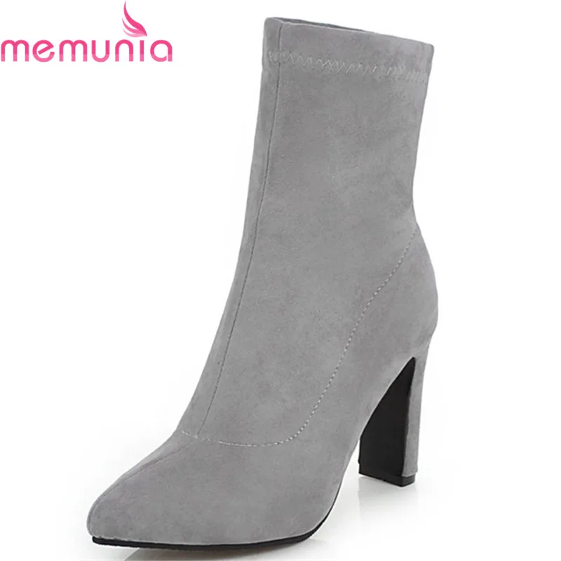 MEMUNIA 2020 wholesale big size 33-48 ankle boots women pointed toe flock Stretch socks boots high heels dress shoes woman
MEMUNIA 2020 wholesale big size 33-48 ankle boots women pointed toe flock Stretch socks boots high heels dress shoes woman