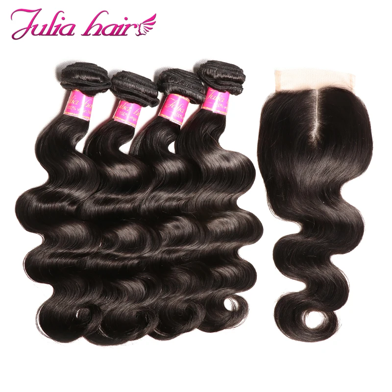 Ali Julia Body Wave Peruvian Human Hair Weave Bundles With Closure 4 Bundles & 1 Lace Closure Free/ Middle/Three Part Remy Weft
Ali Julia Body Wave Peruvian Human Hair Weave Bundles With Closure 4 Bundles & 1 Lace Closure Free/ Middle/Three Part Remy Weft