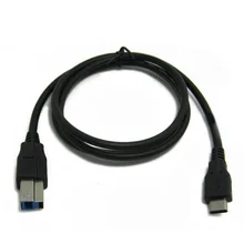 USB 3.1 Type-C Male to USB 3.0 B Male Connector Adapter Cable 100cm