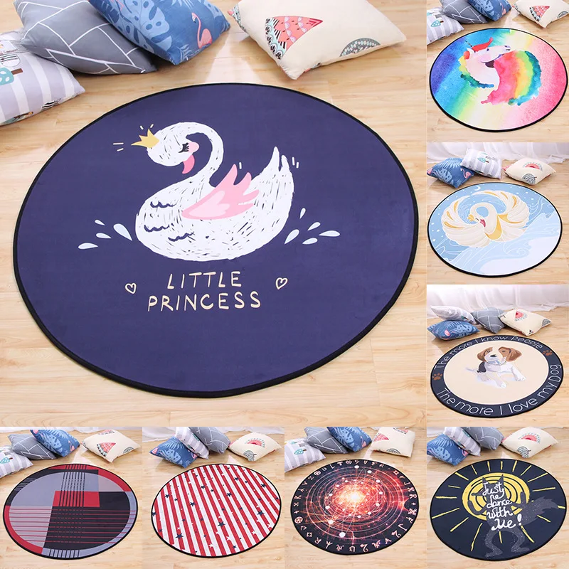 Cartoon White Swan Round Carpet Fox Animal Bedroom Area Rug Non-Slip Floor Mats Kid's Living Room Crawling Play Mat Circle
Cartoon White Swan Round Carpet Fox Animal Bedroom Area Rug Non-Slip Floor Mats Kid's Living Room Crawling Play Mat Circle