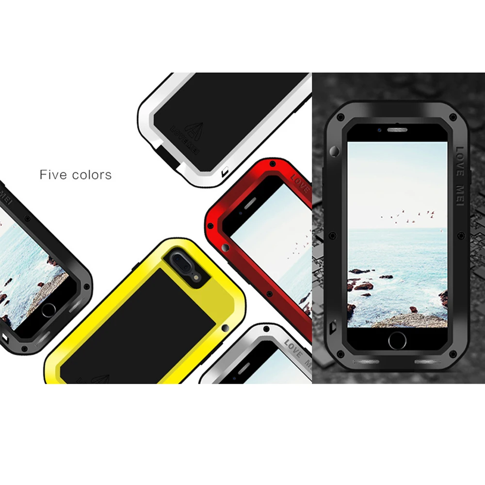 LOVEMEI Powerful Metal Waterproof Case For iPhone 8 Plus Aluminum ShockProof Defender Mobile Phone Case Back Cover
LOVEMEI Powerful Metal Waterproof Case For iPhone 8 Plus Aluminum ShockProof Defender Mobile Phone Case Back Cover