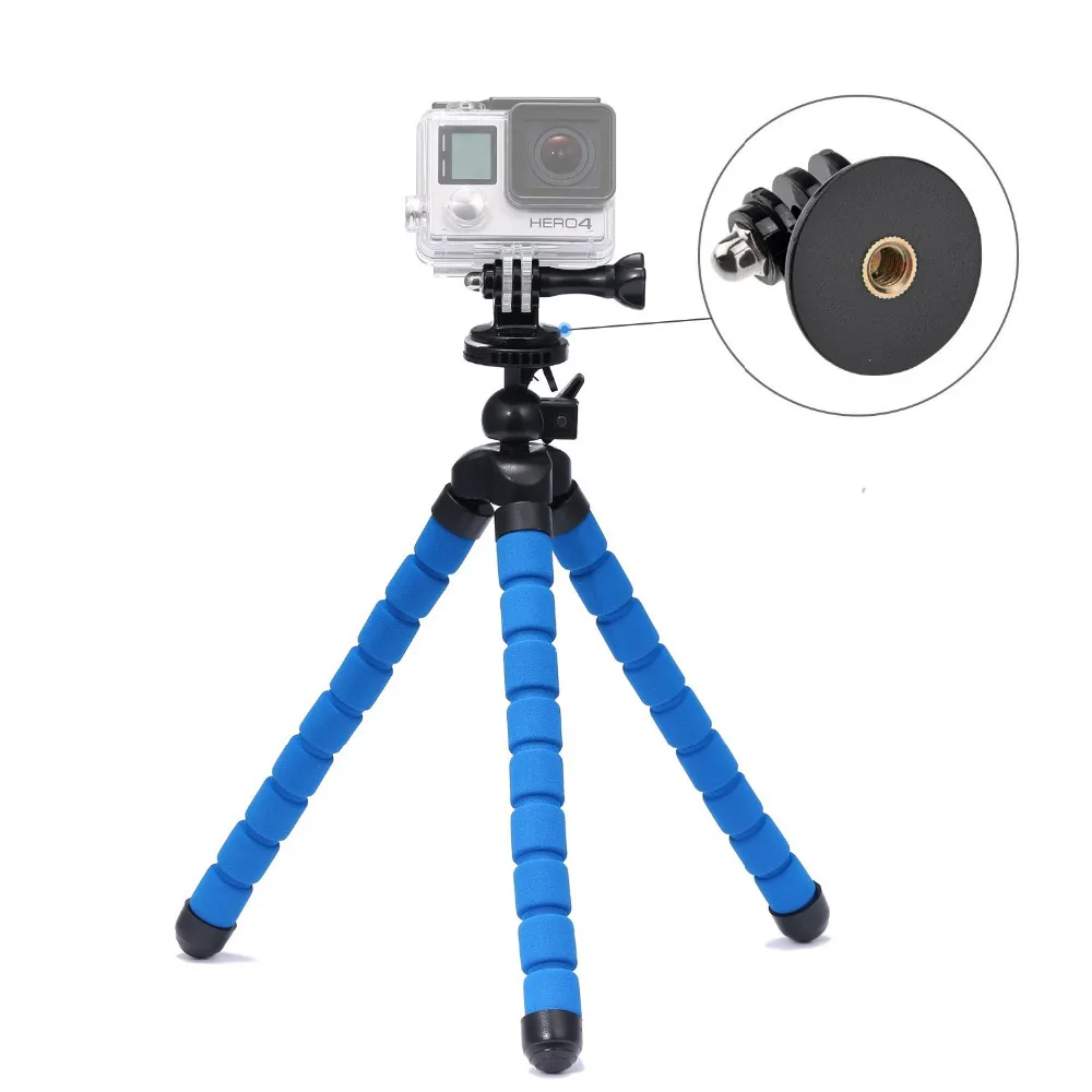 Flexible Tripod Stand 10.6" with Holder with Tripod Mount Adapter for Gopro Hero 4S/3+/3/2/Sjcam Sj4000 Sj5000 Camera-Red
Flexible Tripod Stand 10.6" with Holder with Tripod Mount Adapter for Gopro Hero 4S/3+/3/2/Sjcam Sj4000 Sj5000 Camera-Red