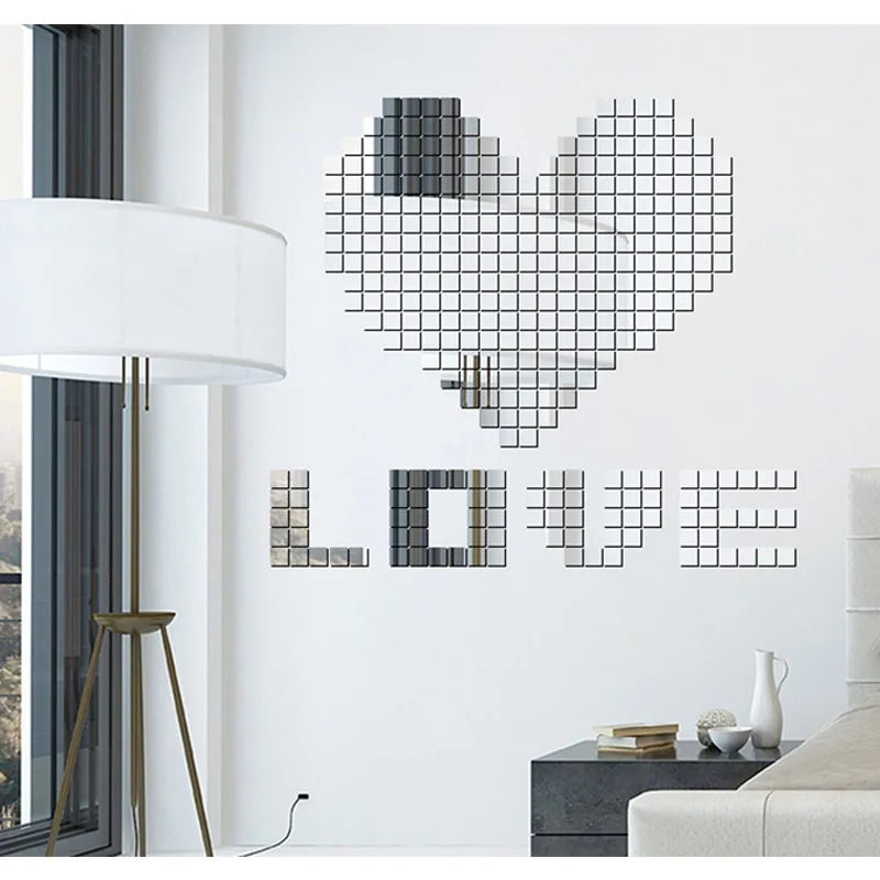 100 pieces Square Crystal 2 * 2CM Stereo Mosaic Combination Mirror Creative Home decoration accessories DIY
100 pieces Square Crystal 2 * 2CM Stereo Mosaic Combination Mirror Creative Home decoration accessories DIY