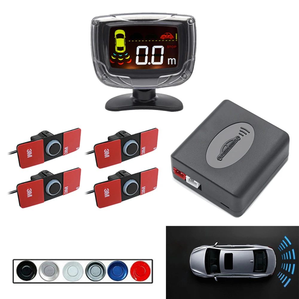 LCD Display car parking sensor kit 4 sensors auto Parktronic parking sensors 6 colors Buzzer reverse Backup Radar Monitor System
LCD Display car parking sensor kit 4 sensors auto Parktronic parking sensors 6 colors Buzzer reverse Backup Radar Monitor System