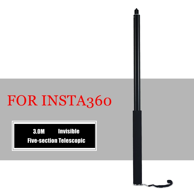 New 3m Bullet Time Invisible Handle 1/4 Standard Screw Rotatable Selfie Stick For Insta360 One X and One 360 Camera Accessories
New 3m Bullet Time Invisible Handle 1/4 Standard Screw Rotatable Selfie Stick For Insta360 One X and One 360 Camera Accessories