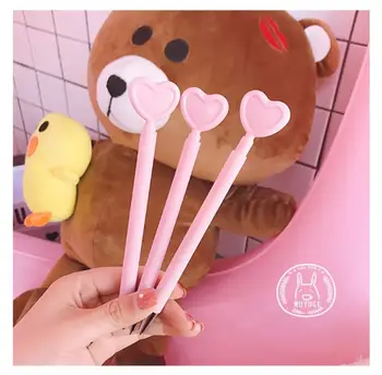 24pcs/lot Korea Pink Heart Fancy Push Gel Black Ink Writing Pens Office Study Materials Wedding Party Favor Gifts
24pcs/lot Korea Pink Heart Fancy Push Gel Black Ink Writing Pens Office Study Materials Wedding Party Favor Gifts