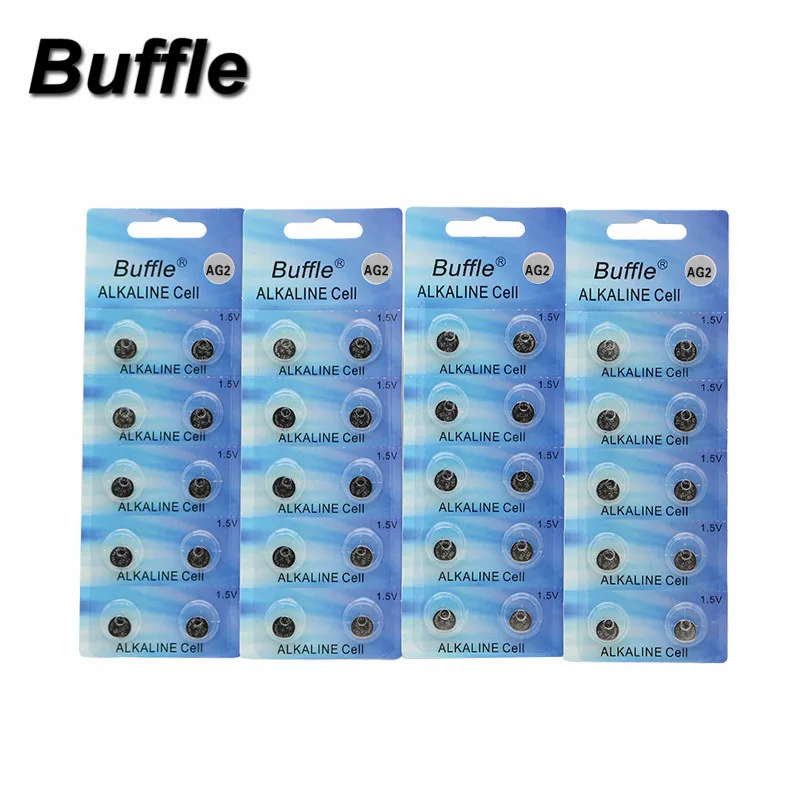 40pcs/4cards Buffle AG2 LR726 396A 607 S30 556 1.5V Button Cell Coin Alkaline Battery Watches Batteries
40pcs/4cards Buffle AG2 LR726 396A 607 S30 556 1.5V Button Cell Coin Alkaline Battery Watches Batteries