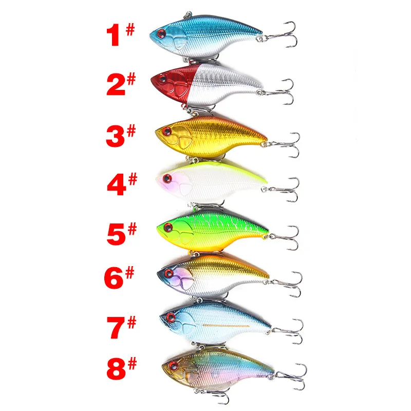 8Pcs/lot Sea Fishing Hard VIB Bait Artificial Isca With 2 Treble Hooks Pesca Jigging Tackle Wobblers
8Pcs/lot Sea Fishing Hard VIB Bait Artificial Isca With 2 Treble Hooks Pesca Jigging Tackle Wobblers