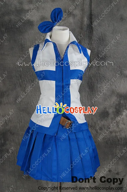 Japanese Anime Outfit Fairy Tail Cosplay Lucy Heartfilia White Blue Dress Costume H008
Japanese Anime Outfit Fairy Tail Cosplay Lucy Heartfilia White Blue Dress Costume H008