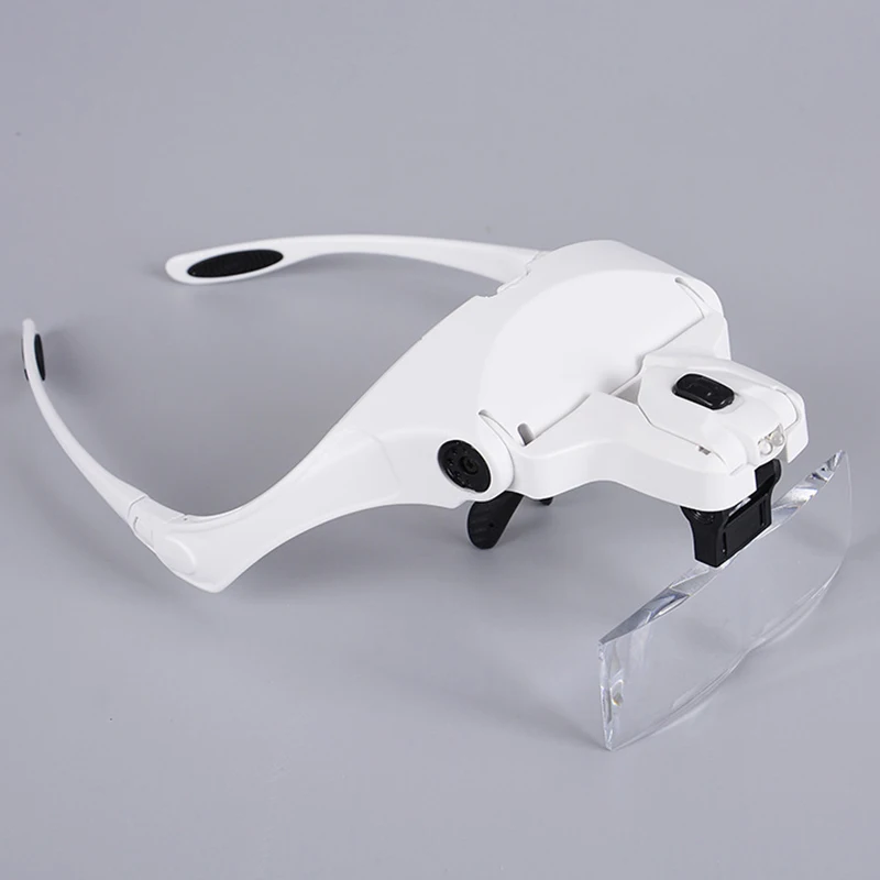 1.0X 1.5X 2.0X 2.5X 3.5X Adjustable 5 Lens Loupe LED Light Headband Magnifier Glass LED Magnifying Glasses With Lamp
1.0X 1.5X 2.0X 2.5X 3.5X Adjustable 5 Lens Loupe LED Light Headband Magnifier Glass LED Magnifying Glasses With Lamp