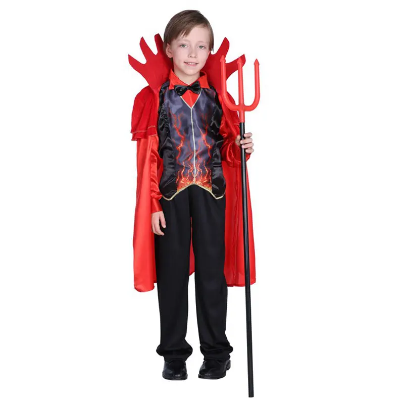 Kids Child Boys Hell Fire Flame Devil Demon Costume Horns Outfits Halloween Purim Party Carnival Fancy Cosplay Costumes
Kids Child Boys Hell Fire Flame Devil Demon Costume Horns Outfits Halloween Purim Party Carnival Fancy Cosplay Costumes