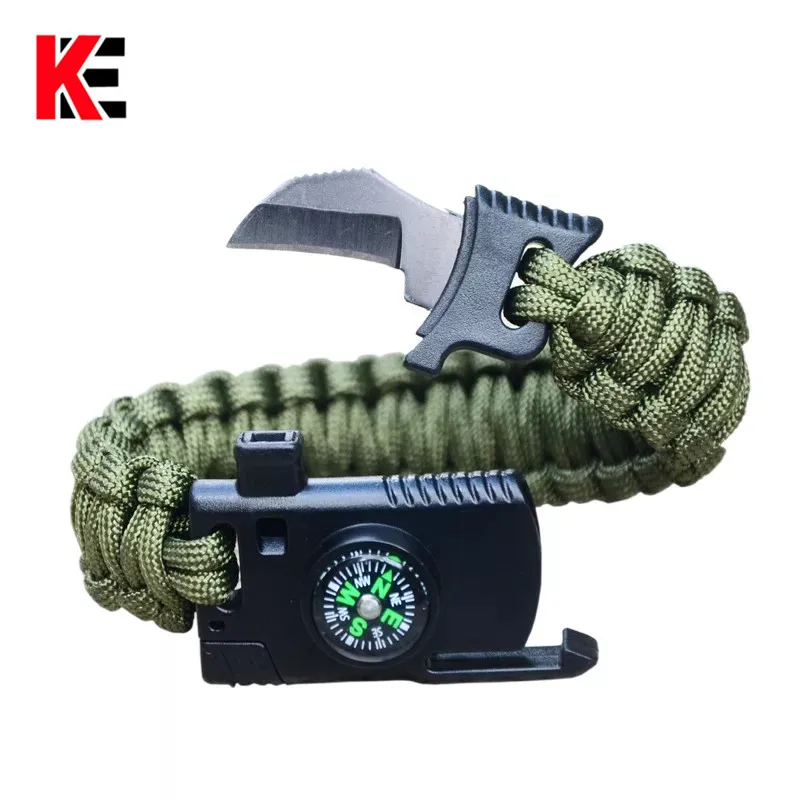 Outdoor Survival Bracelet for Men Women Braided Paracord Wristband Camping Hiking Emergency Rescue Rope Bangles Knife Compass
Outdoor Survival Bracelet for Men Women Braided Paracord Wristband Camping Hiking Emergency Rescue Rope Bangles Knife Compass