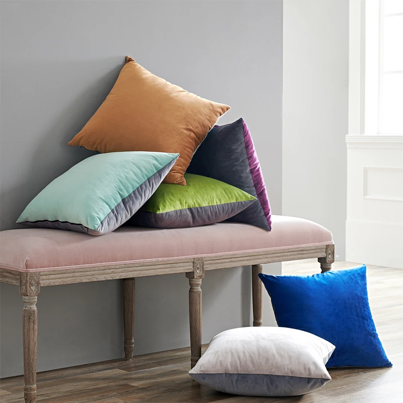Two Different Colors Velvet Cushion Cover Soft Lovely Yellow Green Brown Pillow Case No Balling-up Without Stuffing
Two Different Colors Velvet Cushion Cover Soft Lovely Yellow Green Brown Pillow Case No Balling-up Without Stuffing