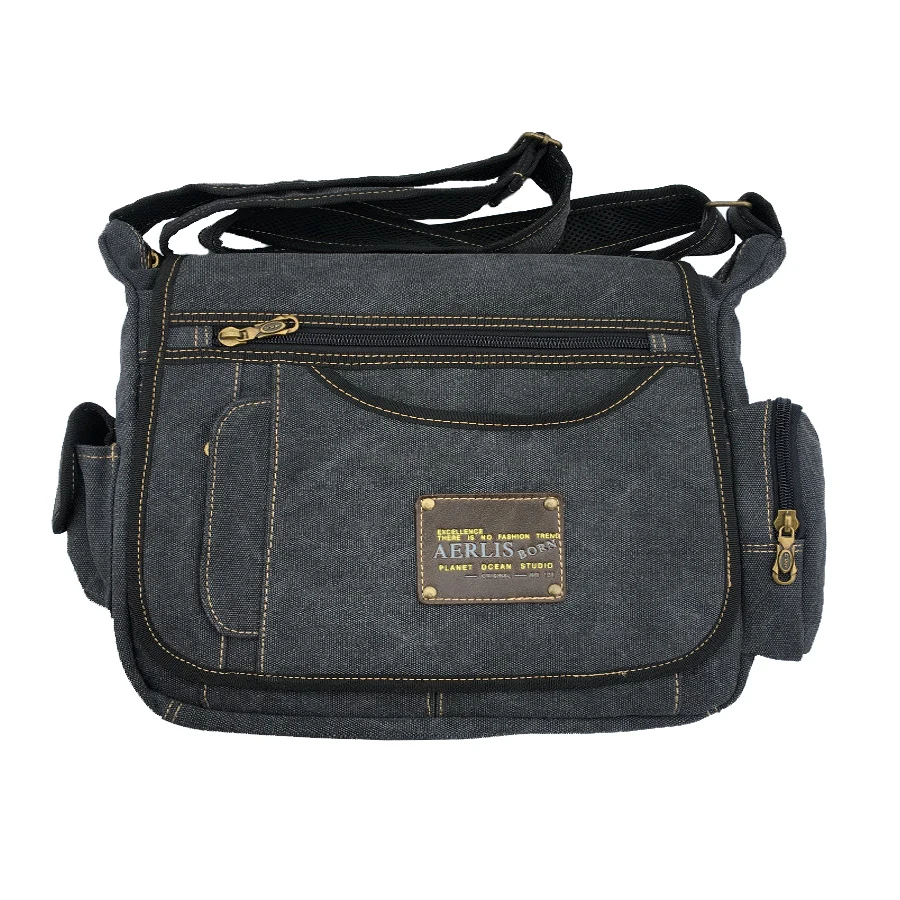 AERLIS Brand Men's Handbag Satchel Canvas PU Leather Satchel Messenger Sling Bag Male Casual Crossbody Shoulder Bags 1024
AERLIS Brand Men's Handbag Satchel Canvas PU Leather Satchel Messenger Sling Bag Male Casual Crossbody Shoulder Bags 1024
