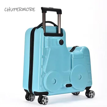 

Chupermore Multifunction Cute Cartoon Children Rolling Luggage Spinner High grade Ride Kids Trolley Girl Boys Suitcase Wheels