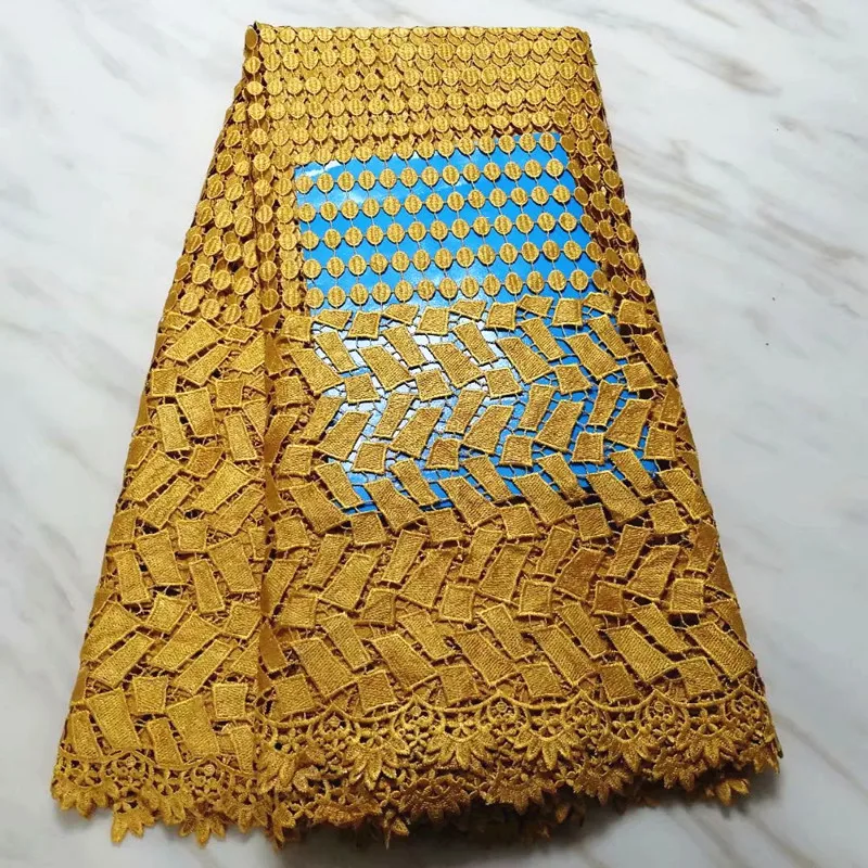 Gold african cord lace fabric 2019 high quality lace guipure dentelle tissu african fabric lace mesh fabric 5yard/setL1601
Gold african cord lace fabric 2019 high quality lace guipure dentelle tissu african fabric lace mesh fabric 5yard/setL1601
