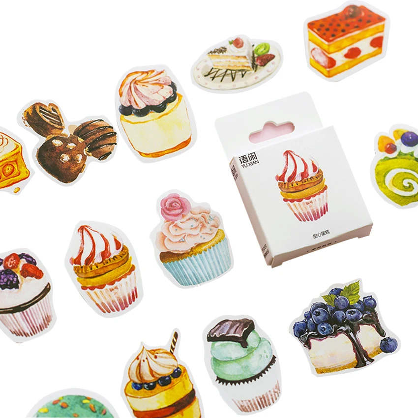 20packs/lot Kawaii Cake Seal Sticker Paper Decorative Adhesive Stationery Sticker Package Label Children Diary Sticky Wholesale
20packs/lot Kawaii Cake Seal Sticker Paper Decorative Adhesive Stationery Sticker Package Label Children Diary Sticky Wholesale
