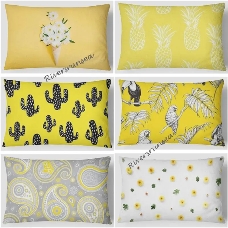 30x50cm Modern Style Simple Yellow Geometric Cushion Small Fresh Flower Cactus Pineapple Elephant Pillow Headrest For Sofa Bed
30x50cm Modern Style Simple Yellow Geometric Cushion Small Fresh Flower Cactus Pineapple Elephant Pillow Headrest For Sofa Bed