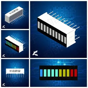 5PCS LED Display Module 10 Segment Bargraph Light Display Module Bar Graph Ultra Bright Red Yellow Green Blue Colors Multi-color
5PCS LED Display Module 10 Segment Bargraph Light Display Module Bar Graph Ultra Bright Red Yellow Green Blue Colors Multi-color