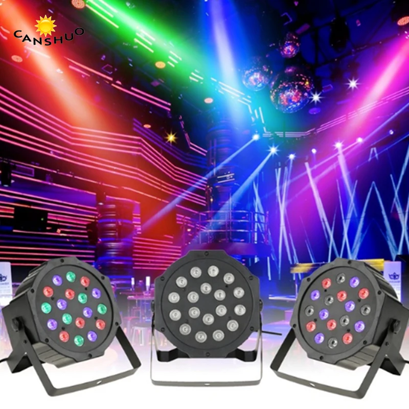 High Power Stage Light RGB PAR lamp 18LED with DMX512 Master Slave Led Flat DJ Equipment For Party DJ KTV Bar Wedding EU/US Plug
High Power Stage Light RGB PAR lamp 18LED with DMX512 Master Slave Led Flat DJ Equipment For Party DJ KTV Bar Wedding EU/US Plug